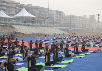 Yoga with Family Members at ENC