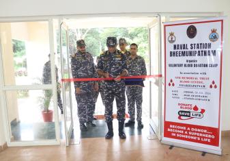 Kargil Vijay Diwas with a Blood Donation Camp at The  Naval Station Bheemunipatnam.