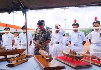 Indian Navy at The ‘Sashakt Sena, Samriddh Bharat’ Defence Expo Held at Ranchi, Jharkhand.