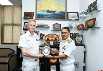 British High Commission in New Delhi, Interacted with Radm Vidyadhar Harke, CSO (OPS), HQWNC on 26 Sep