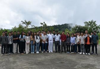 Captain PS Ravi Kumar of INHS Kalyani Visited Set, Nagaland University, Kohima