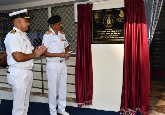 Surg Radm Ajit Gopinath, CMO, HQENC, Inaugurated A Modern Medical Inspection Room at INS Virbahu.