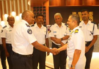 ENC celebrated National Day of Mauritius with the crew of MCGS Valiant at Visakhapatnam