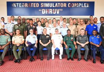 A TEAM FROM NATIONAL DEFENCE COLLEGE, NEWDELHI COMPRISING 42 FOREIGN OFFICERS VISITED SOUTHERN NAVAL COMMAND,KOCHI