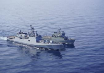 Indian Naval Ship Tabar Conducts Maritime Partnership Exercise with Spanish Navy Ship Atalaya