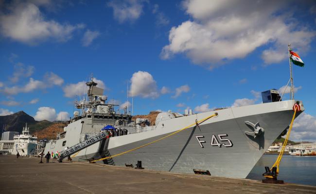 OPERATIONALLY DEPLOYED INS TEG ARRIVES AT PORT LOUIS, MAURITIUS 