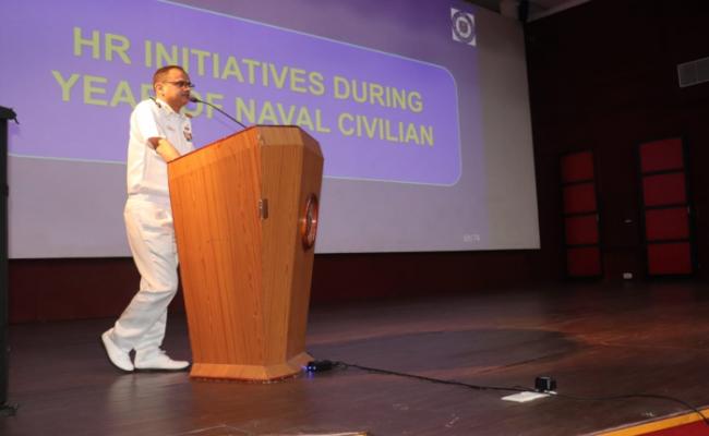 CAPT SANJAY SINGH BISHT, CAPT (CP), AND SHRI T HUSSAIN,CAO, NHQ/ DCP, ALONG WITH SHRI L ROBERTSON, CAO,CCPO/HQWNC, VISITED INS VALSURA FROM 04 TO 06 FEB 25