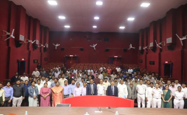 CAPT SANJAY SINGH BISHT, CAPT (CP), AND SHRI T HUSSAIN,CAO, NHQ/ DCP, ALONG WITH SHRI L ROBERTSON, CAO,CCPO/HQWNC, VISITED INS VALSURA FROM 04 TO 06 FEB 25