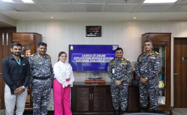 एन.सी.एम.आई.एस. में नौसैनिक नागरिकों के लिए ऑनलाइन आवेदन मॉड्यूल वाइस एडमिरल कृष्णा स्वामीनाथन, सी.ओ.पी. द्वारा 12 अप्रैल 2024 को लॉन्च किया गया