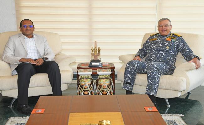 District Collector, Shri MN Harendhira Prasad, IAS, Paid A Courtesy Call on Vice Admiral Rajesh Pendharkar, FOCINC, ENC on 12 July 2024 at HQENC, Visakhapatnam.