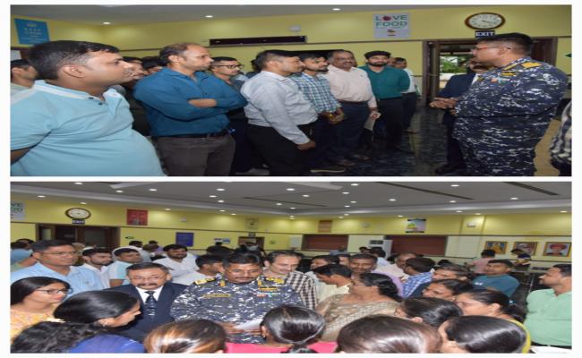 Commodore Saurabh Agrawal, Commodore (CP)-II from NHQ/ DCP, Accompanied by Shri L Robertson Singh, CCPO, HQWNC, Visited Material Organisation Mumbai on 28 June 2024.