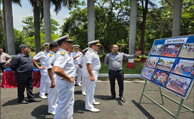 Vice Admiral Sanjay Bhalla Made his First Official Visit to HQENC on 05 Aug 2024