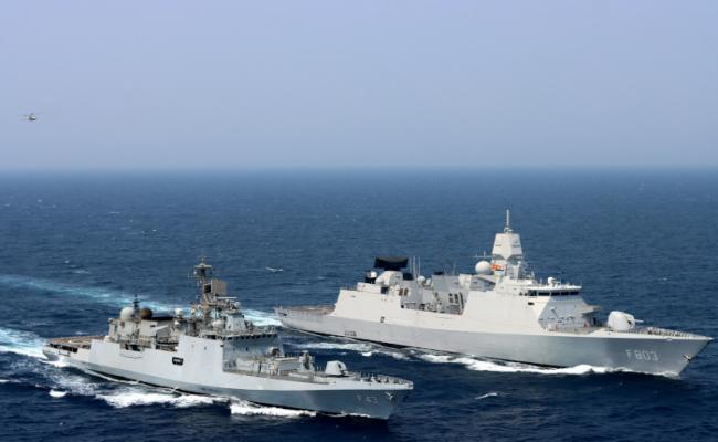 INS Trishul MPX with HNLMS Tromp
