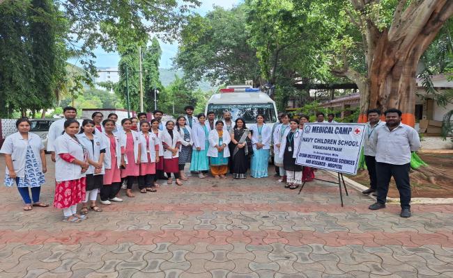 Press Release - Annual Medical Examination at Navy Children School, Visakhapatnam