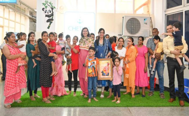 एन.डब्ल्यू.डब्ल्यू.ए. की अध्यक्षा ने आई.एन.एच.एस. अस्विनी में प्रारंभिक हस्तक्षेप केंद्र (ई.आई.सी.) चेतना, का दौरा किया