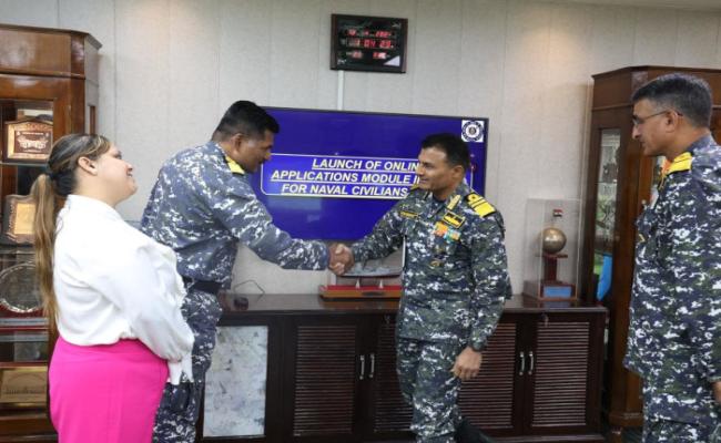 एन.सी.एम.आई.एस. में नौसैनिक नागरिकों के लिए ऑनलाइन आवेदन मॉड्यूल वाइस एडमिरल कृष्णा स्वामीनाथन, सी.ओ.पी. द्वारा 12 अप्रैल 2024 को लॉन्च किया गया