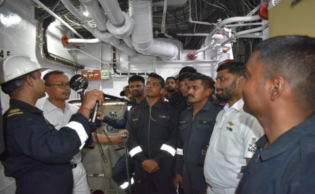 हुल्ल निरीक्षण और परीक्षण इकाई (एच.आई.टी.यू.), मुंबई ने पश्चिमी नौसेना कमान के कर्मियों के लिए जहाजों और पनडुब्बियों पर वेंटिलेशन सिस्टम्स के संचालन और रखरखाव पर कार्यशाला आयोगित की