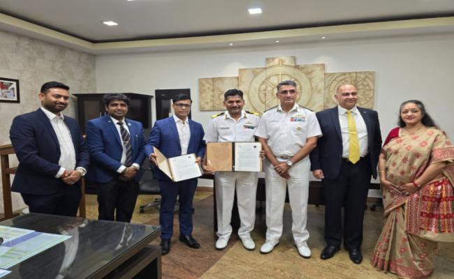 भारतीय नौसेना और मेसर्स टाइम्स प्रो ने एक समझौता ज्ञापन पर हस्ताक्षर किए