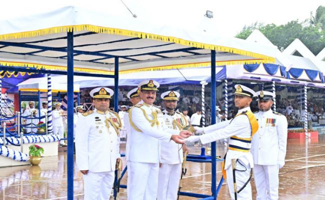 Admiral Dinesh K Tripathi, CNS Reviewed Passing Out Parade at Bangladesh Naval Academy BNA as Chief Guest on 04 July 2024