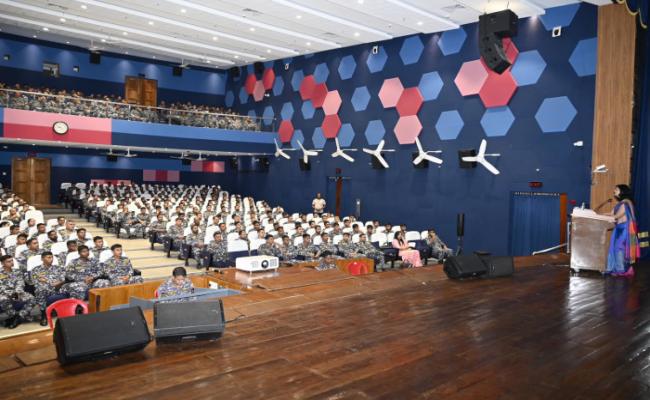 INS Garuda, in Collaboration with Station Health Organisation SHO Kochi, Conducted A Workshop on Stress Management at Sagarika Auditorium, Naval Base on 31 May 2024.