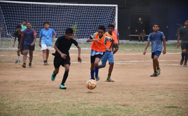 A 'Football Summer Coaching Camp' was Organised by INS Virbahu Over a Period of Four Weeks from 06 May to 31 May 24.