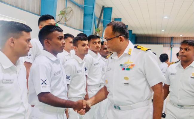 Farewell of 2nd batch of Agniveers post completion of NESS phase at Naval Station Bheemunipatnam, ENC