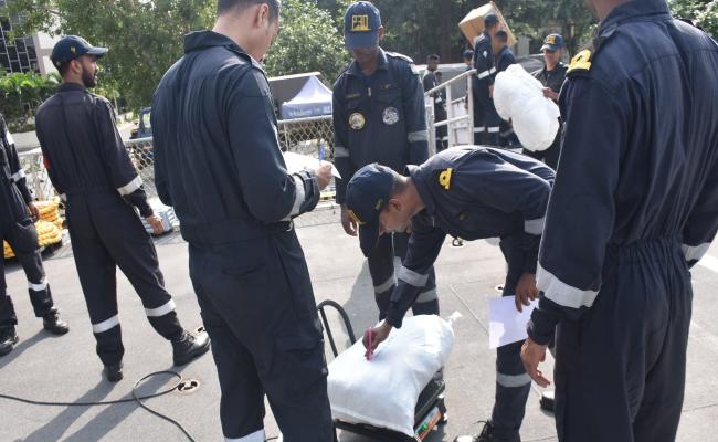 HQENC has Deployed INS Satpura with Relief Material for Providing Immediate Assistance to The Flood Affected Citizens of Myanmar