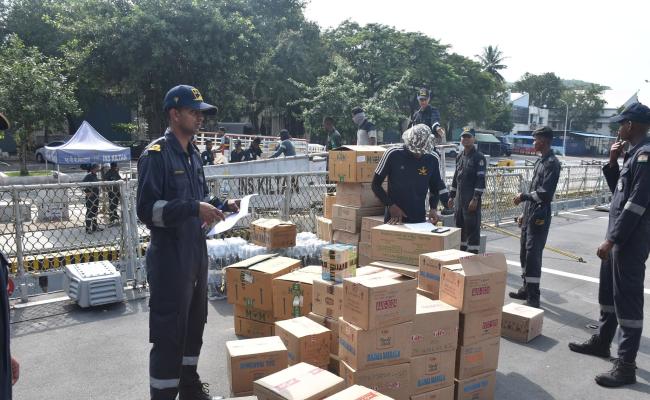 HQENC has Deployed INS Satpura with Relief Material for Providing Immediate Assistance to The Flood Affected Citizens of Myanmar