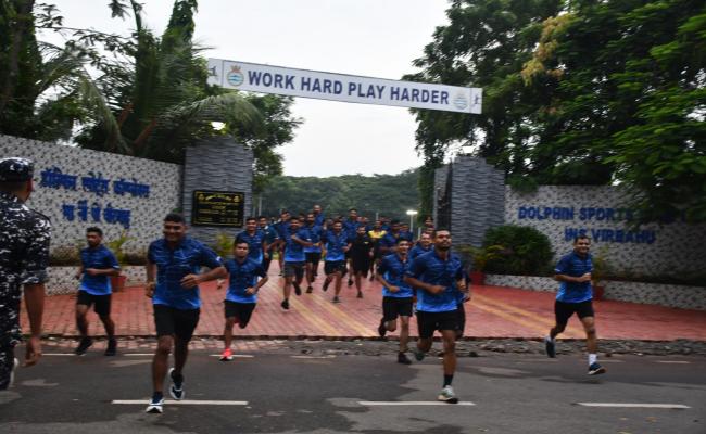 INS Virbahu Hosted A Health Run As Part Of Their 90-Day Fitness Challenge on 14 September 2024.