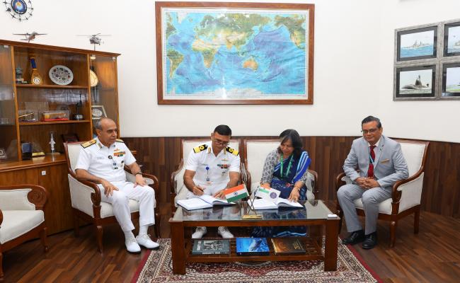  INDIAN NAVY SIGNS CONTRACT WITH M/s BEL FOR IMPLEMENTATION OF NMDA PROJECT