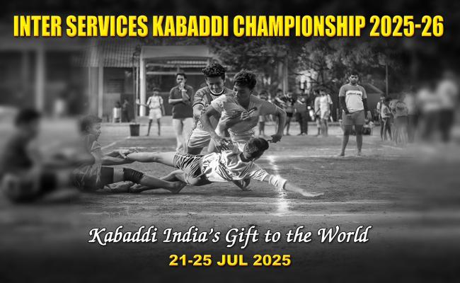 ENC TO HOST THE 52ND INTER SERVICES KABADDI CHAMPIONSHIP 2025-26