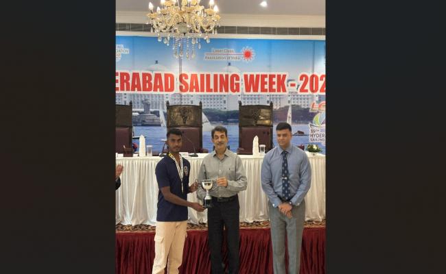 RITIKA DANGI CPO(PT) WON THE NATIONAL ILCA6 (WOMEN) CHAMPION TROPHY, THE NATIONAL ILCA6 CHAMPION TROPHY AND THE MAJOR AA BASITH TROPHY.MASTER RAMAKANT WON THE ILCA 4 (BOYS) CHAMPION TROPHY.