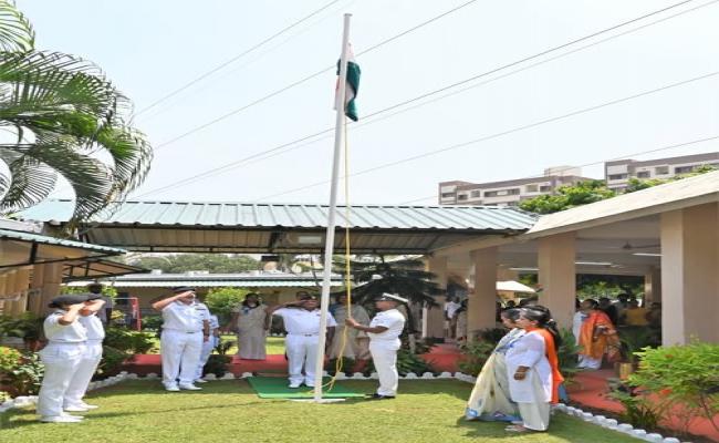 Celebrations of Independence Day Sankalp Vizag — a Special Education Advisory Centre for children with special needs. Presided over by Vice Admiral B Sivakumar, Director General Naval Projects (Vizag) DGNP (V) the occasion featured a vibrant cultural programme by the students of Sankalp.  A standout Student–Teacher performance stole the spotlight, showcasing their deep bond and determination to overcome challenges and break barriers.