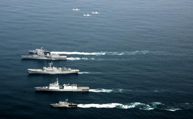 VICE ADMIRAL V SRINIVAS, FOCINC SNC REVIEWED THE OPERATIONAL READINESS AND COMBAT EFFICIENCY OF SNC 