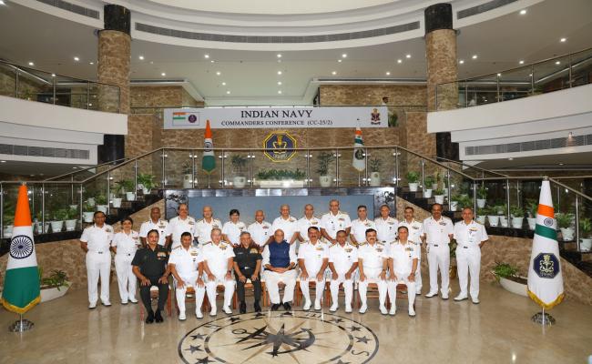 HON’BLE RAKSHA MANTRI SHRI RAJNATH SINGH ADDRESSED THE NAVAL COMMANDERS’ CONFERENCE 2025