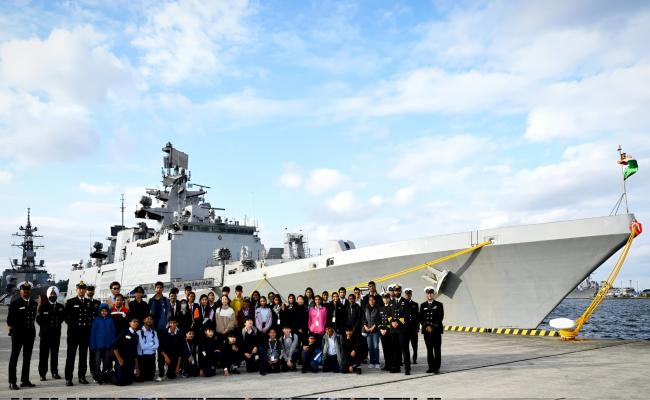 INS SAHYADRI HOSTS SCHOOL CHILDREN DURING PORT CALL AT YOKOSUKA