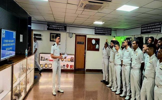 As National Cyber Security Awareness Month – NCSAM25 concludes, Eastern Naval Command conducted cyber awareness drives, InfoSec workshops & quiz competitions for Naval personnel, Defence civilians, families & school children. The month-long outreach strengthened our resolve towards a Cyber-Resilient Bharat.