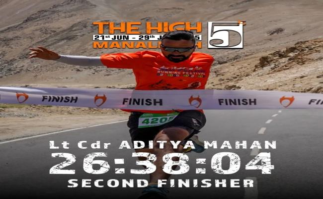 LT CDR ADITYA MAHAN COMPLETES 211 KM ‘HIGH 5 HELL’ RACE ACROSS THE HIMALAYAS
