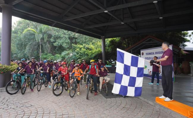 भा.नौ.पो. पूर्वी नौसेना कमान ने साइक्लिंग और स्वास्थ्य पदयात्रा का आयोजन किया