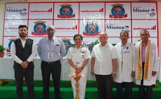 CO INHS KALYANI INAUGURATES MISSION SMILE’S 166TH FREE CLEFT SURGERY CAMP AT VISAKHAPATNAM