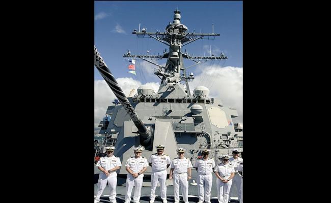 CNS, VISITED US NAVY'S ARLEIGH BURKE CLASS GUIDED MISSILE DESTROYER USS DANIEL INOUYE