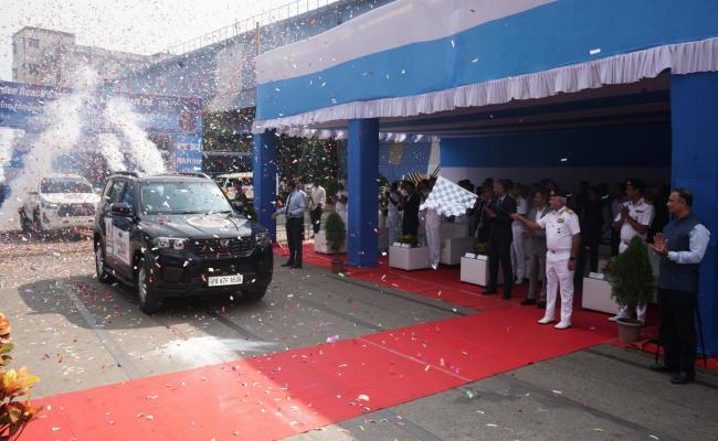 NAMAN CAR RALLY CONCLUDES, CELEBRATING INDIA’S INDIGENOUS SHIPBUILDING LEGACY