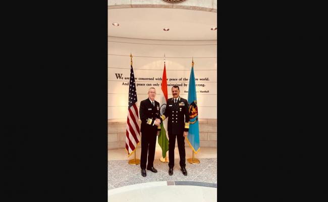 ADMIRAL DINESH K TRIPATHI, CNS VISITED THE NATIONAL DEFENSE UNIVERSITY AT FORT LESLEY, US    