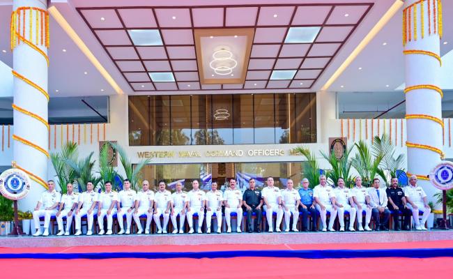 CNS, ADMIRAL DINESH K TRIPATHI INAUGURATED THE NEW WESTERN NAVAL COMMAND OFFICERS MESS TOWER, NAMED SUMERU 