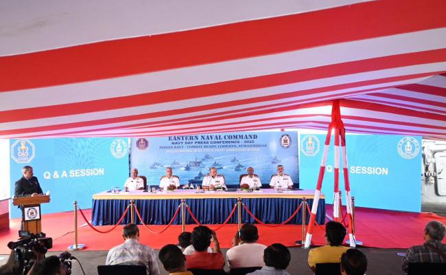 DELIVERING NAVY DAY 2025 PRESS ADDRESS, FOCINC, EASTERN NAVAL COMMAND, REAFFIRMED THE NAVY DAY 2025 THEME