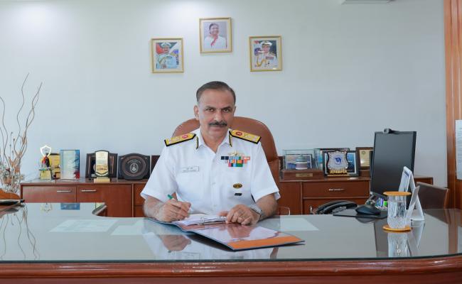VICE ADMIRAL ANKUR SHARMA ASSUMED THE DUTIES OF DIRECTOR GENERAL NAVAL PROJECTS MUMBAI