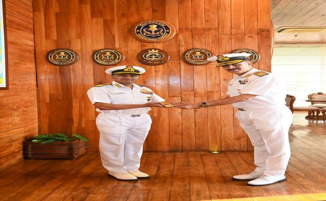 VICE ADMIRAL ANKUR SHARMA ASSUMED THE DUTIES OF DIRECTOR GENERAL NAVAL PROJECTS MUMBAI
