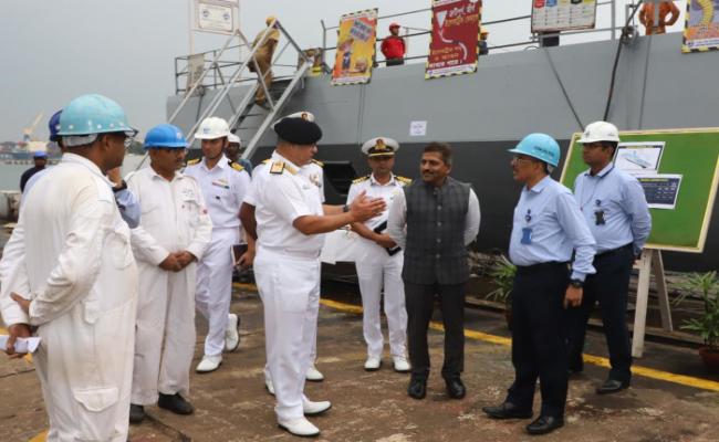 Keel Laying of 8th ASW SWC (ex-GRSE) on 10 May 24 at M/s GRSE Kolkata