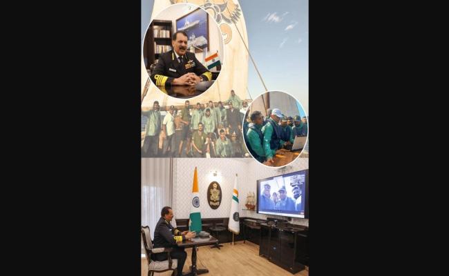 CNS INTERACTED WITH THE CREW OF INSV KAUNDINYA