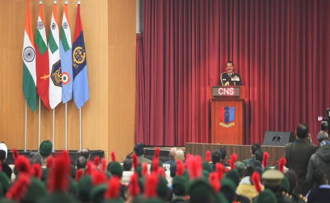 CNS VISITED THE NATIONAL CADET CORPS REPUBLIC DAY CAMP 2026 AND REVIEWED PARADE AND BAND PERFORMANCE